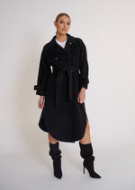 Load image into Gallery viewer, Piper Wool Coat Black