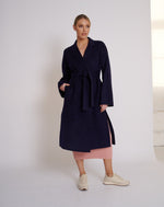 Load image into Gallery viewer, Nora Wool Coat Navy