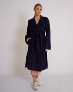 Load image into Gallery viewer, Nora Wool Coat Navy