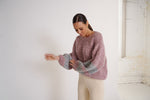 Load image into Gallery viewer, Izara Chunky Knit Lavender Blush Silver