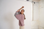 Load image into Gallery viewer, Izara Chunky Knit Lavender Blush Silver