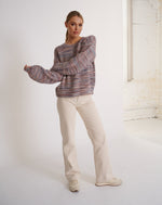 Load image into Gallery viewer, Tory knit Multi Taupe (SAMPLE)