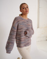 Load image into Gallery viewer, Tory knit Multi Taupe (SAMPLE)