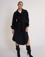 Load image into Gallery viewer, Piper Wool Coat Black