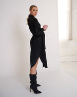 Load image into Gallery viewer, Piper Wool Coat Black