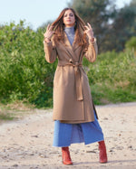 Load image into Gallery viewer, Nora Wool Coat Camel