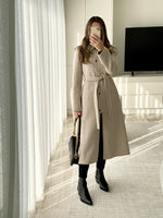 Load image into Gallery viewer, Harlow Wool Coat Oatmeal