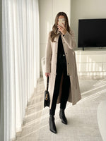 Load image into Gallery viewer, Harlow Wool Coat Oatmeal