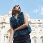 Load image into Gallery viewer, Alektra Vest Forest Green