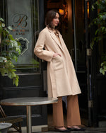 Load image into Gallery viewer, Celine Wool Coat Beige