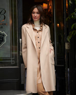 Load image into Gallery viewer, Celine Wool Coat Beige