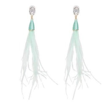 Bling Feather Earrings