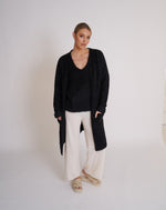 Load image into Gallery viewer, Elora Alpaca Knit Black
