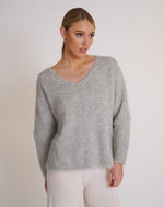 Load image into Gallery viewer, Elora Alpaca Knit Silver Grey