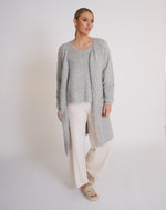 Load image into Gallery viewer, Layla Alpaca Cardigan Silver Grey
