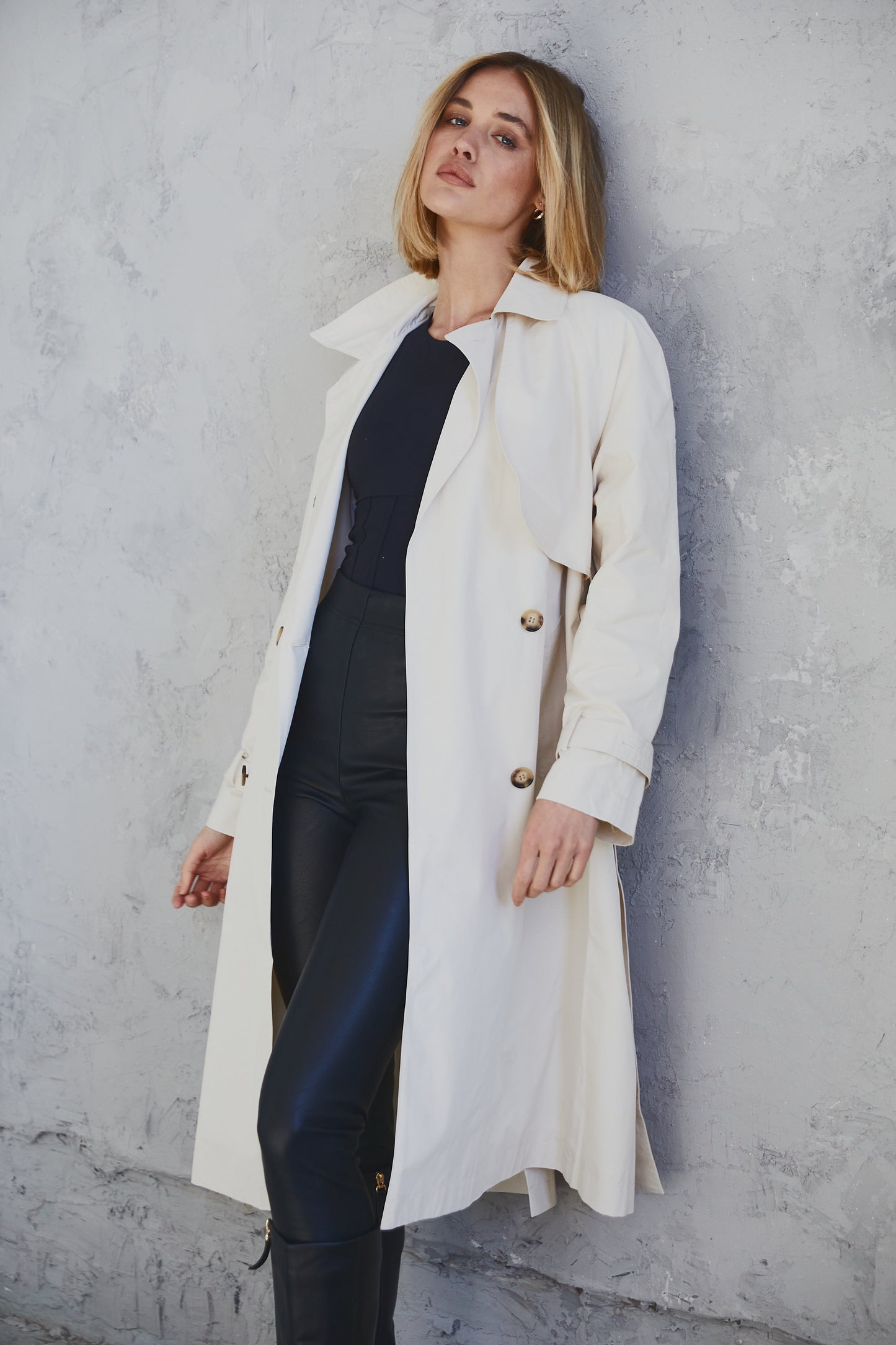 Trench Coat Bone White