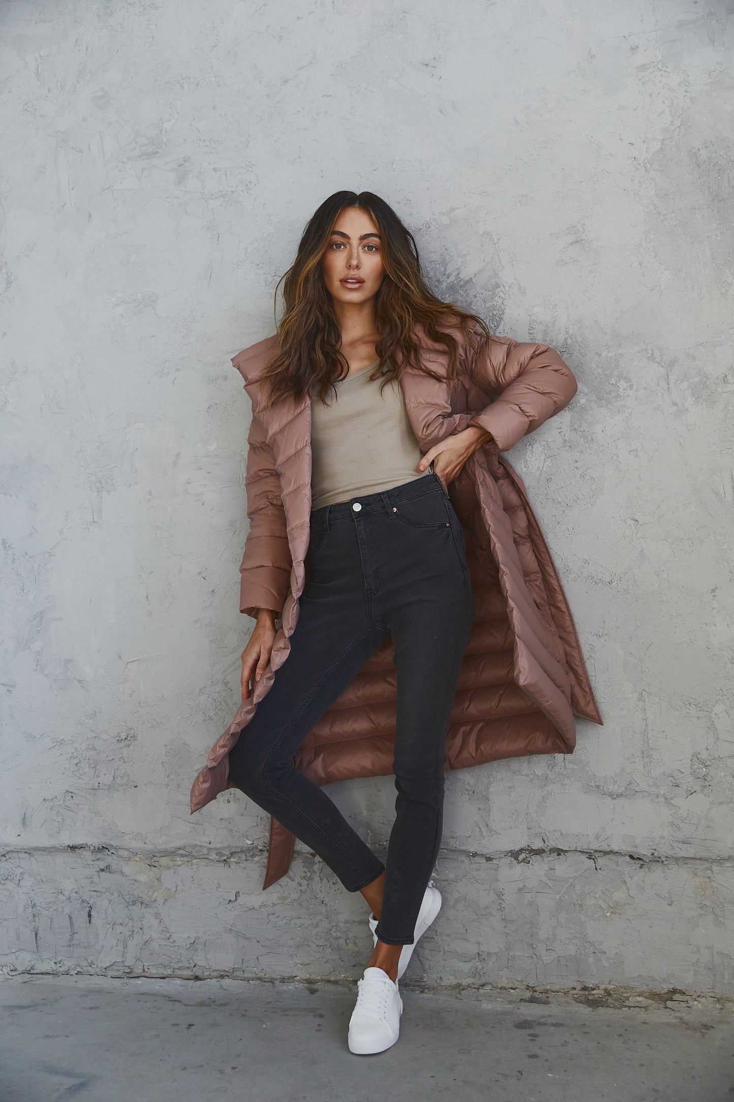 Dakota Down Coat Rose Taupe