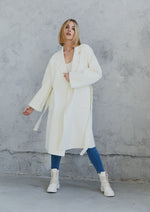 Load image into Gallery viewer, Celine Wool Coat Bone White