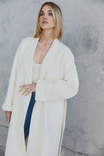 Load image into Gallery viewer, Celine Wool Coat Bone White