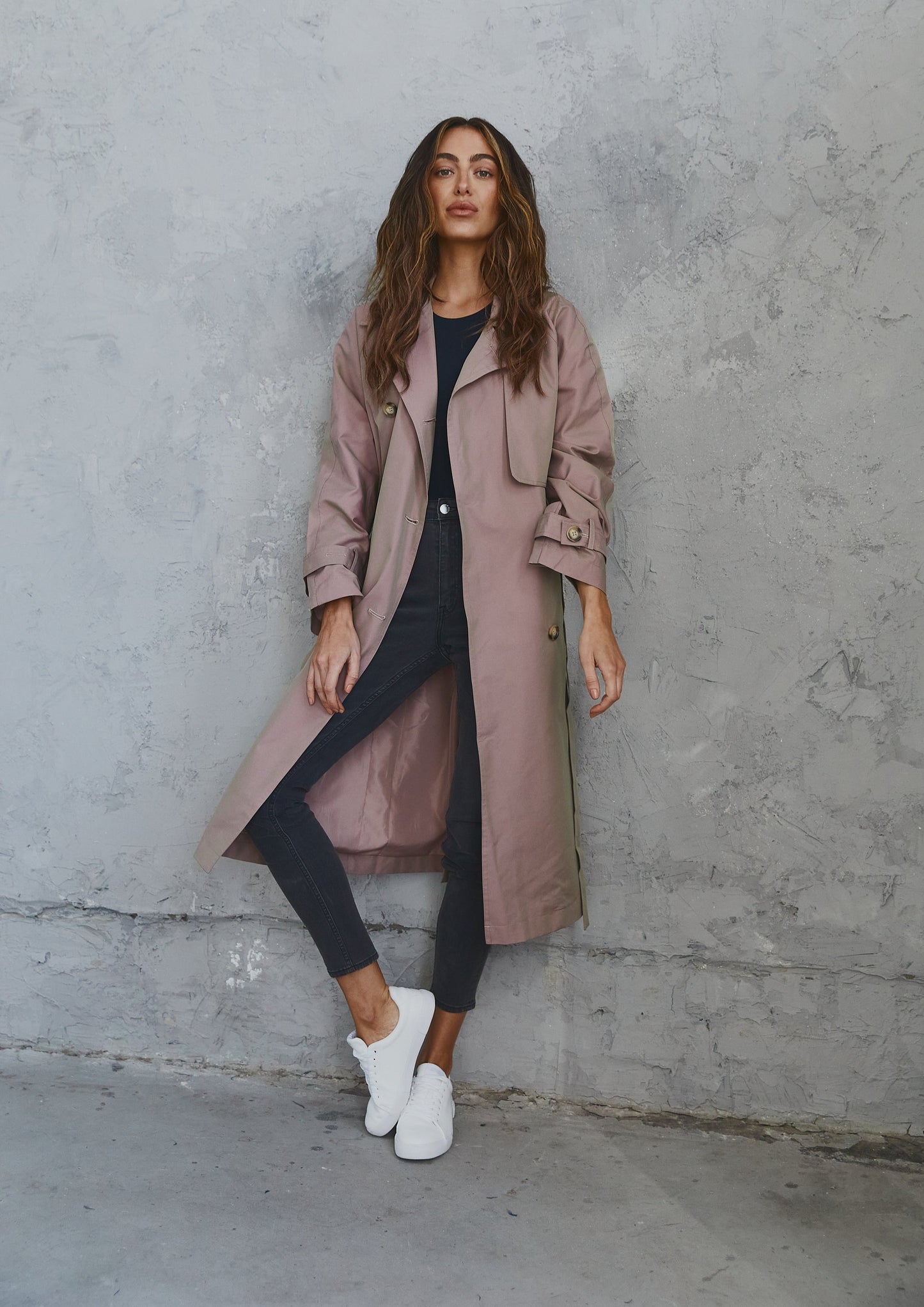 Trench Coat Rose Taupe
