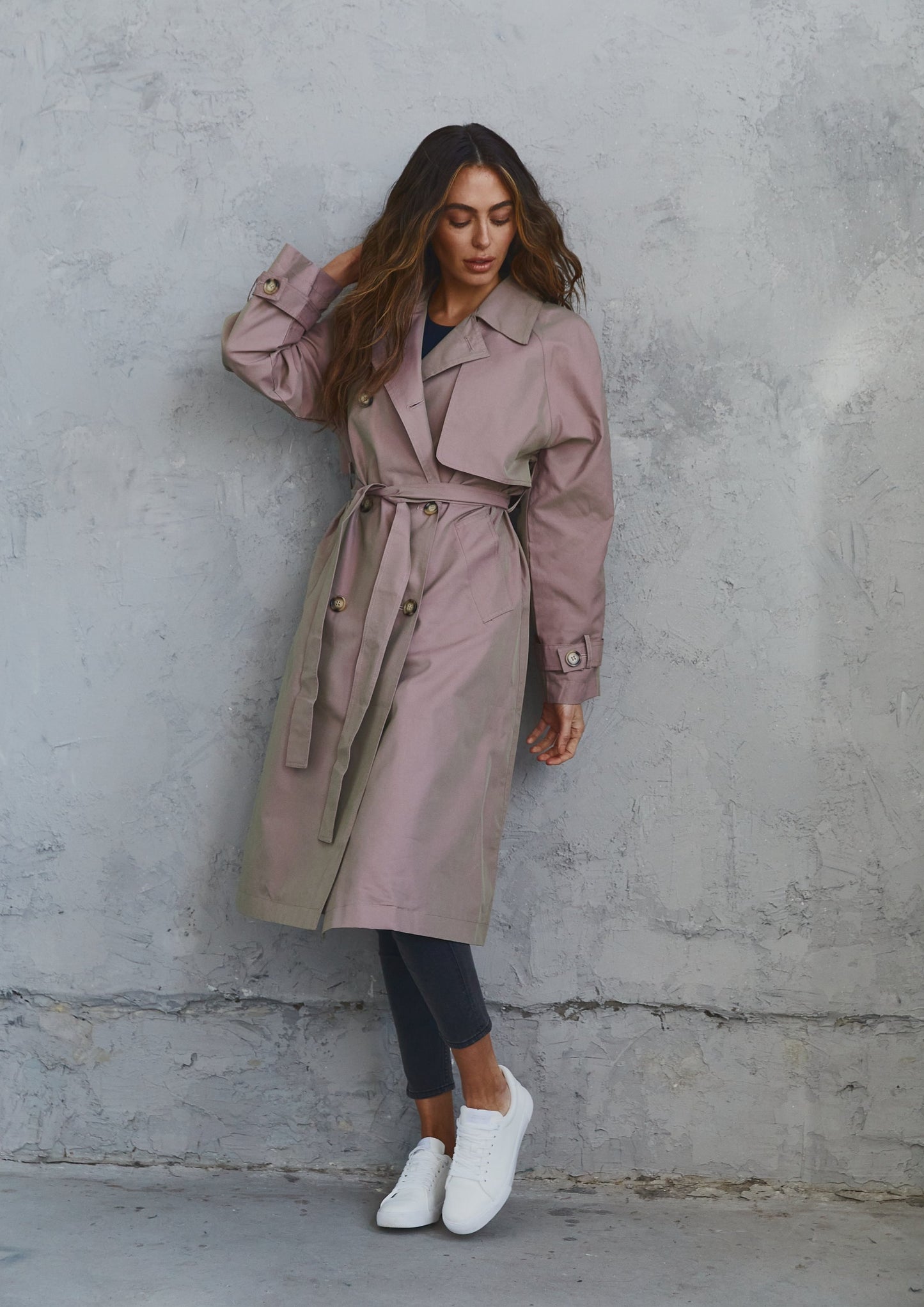 Trench Coat Rose Taupe