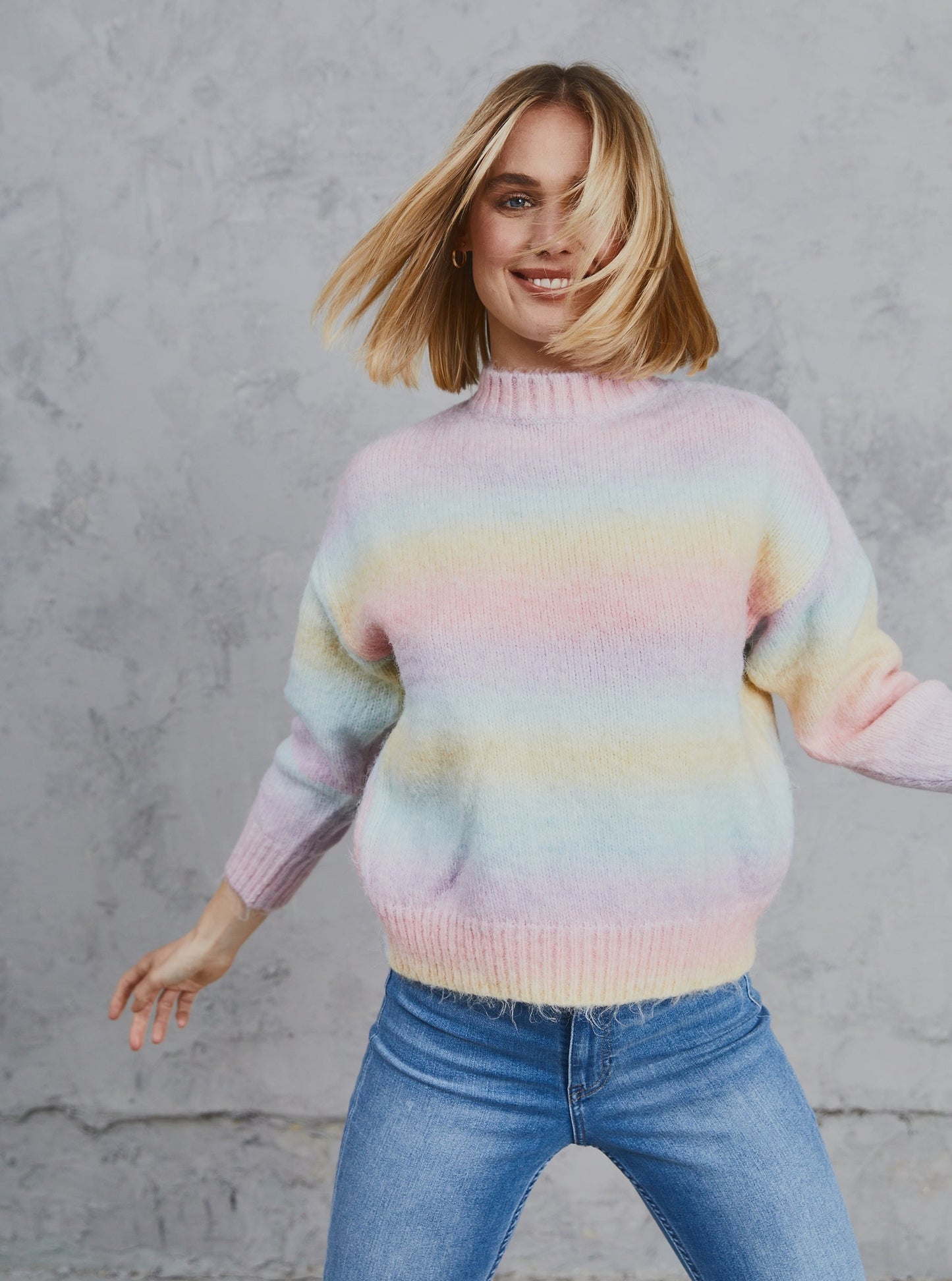 Freyer Ombre Knit Rainbow