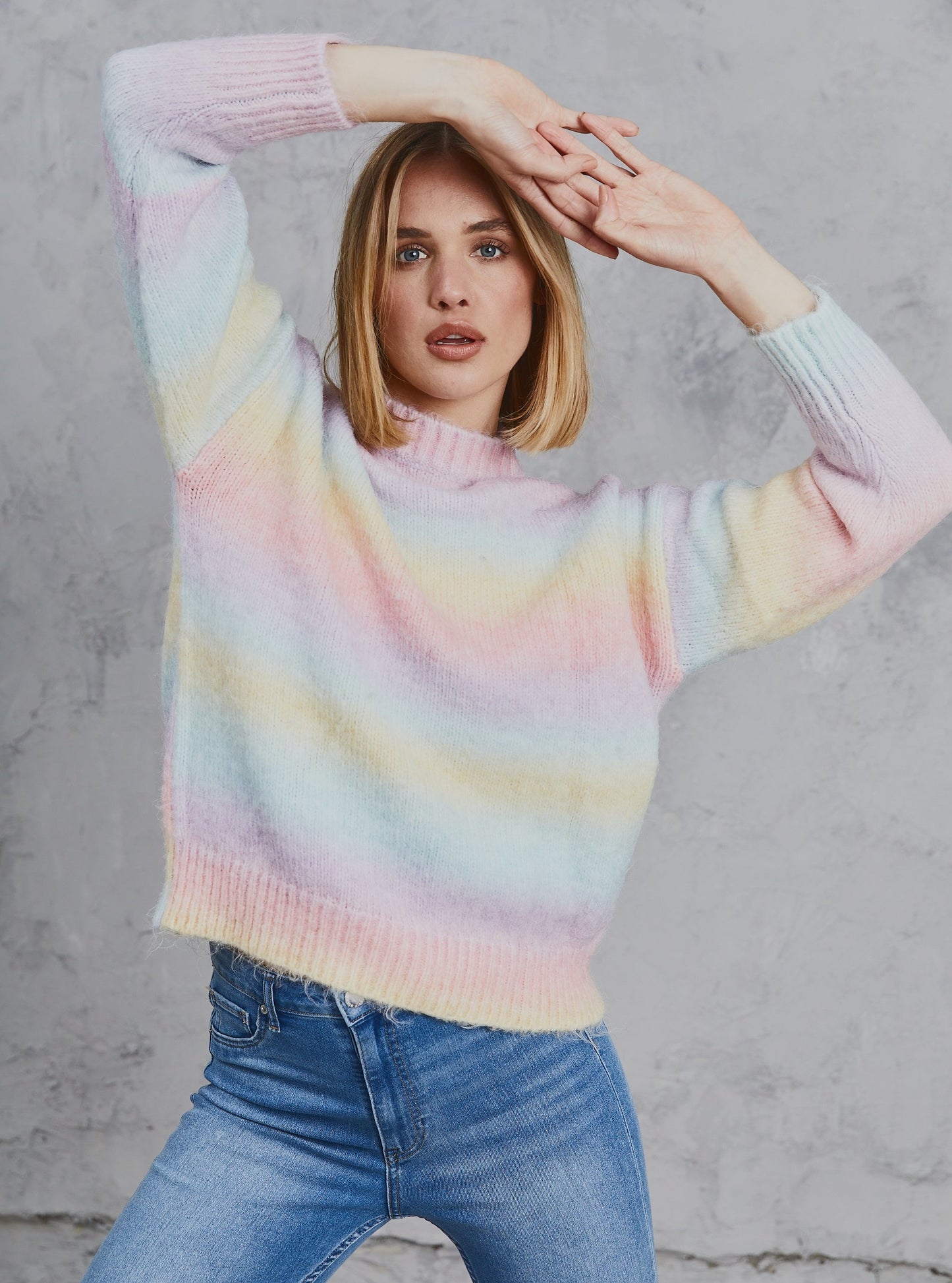 Freyer Ombre Knit Rainbow