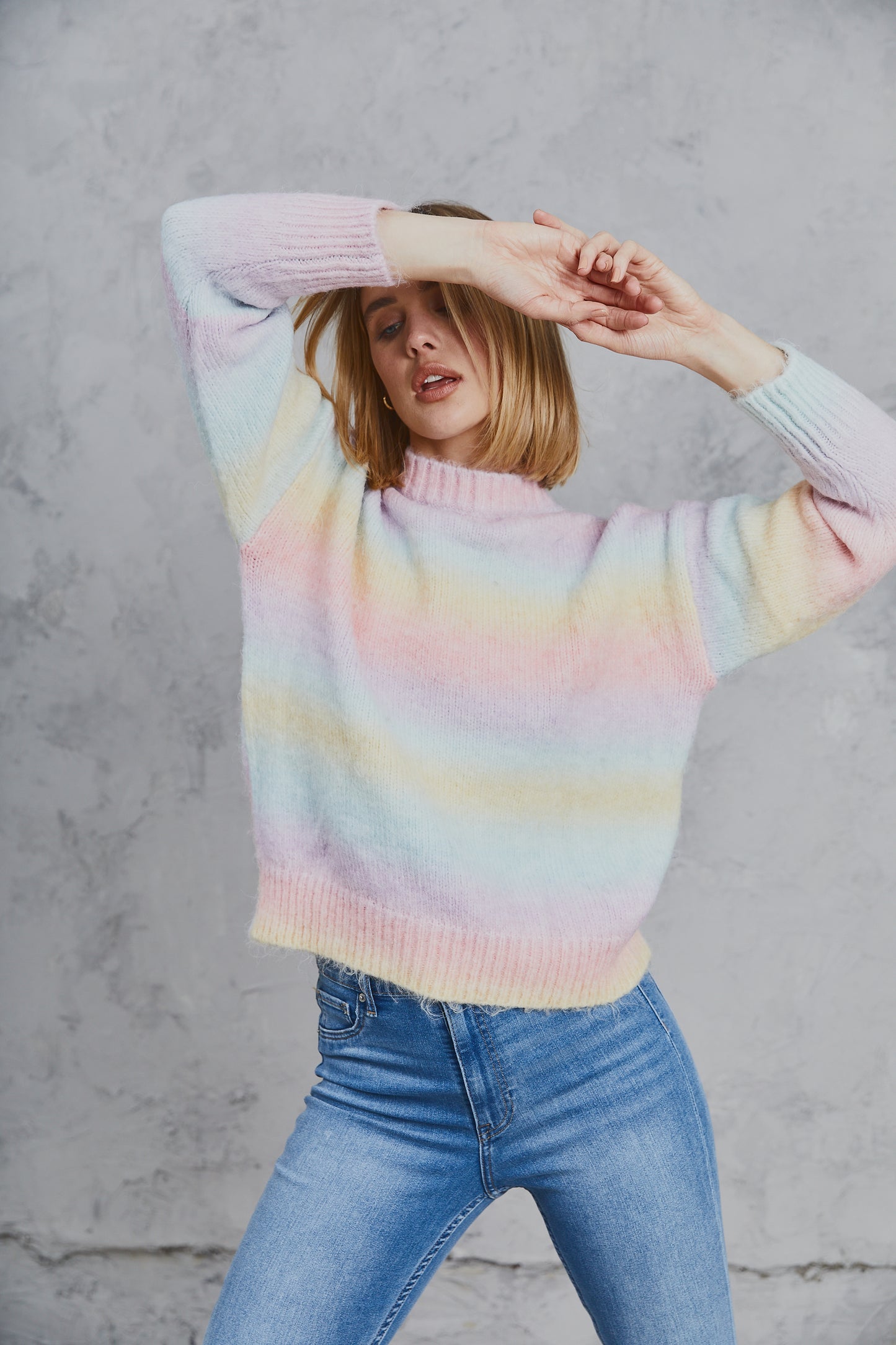 Freyer Ombre Knit Rainbow