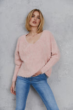 Load image into Gallery viewer, Elora Alpaca Knit Pink (SAMPLE)