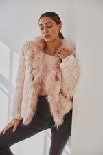 Load image into Gallery viewer, Lady Luxe Furs Jacket Blush Pink