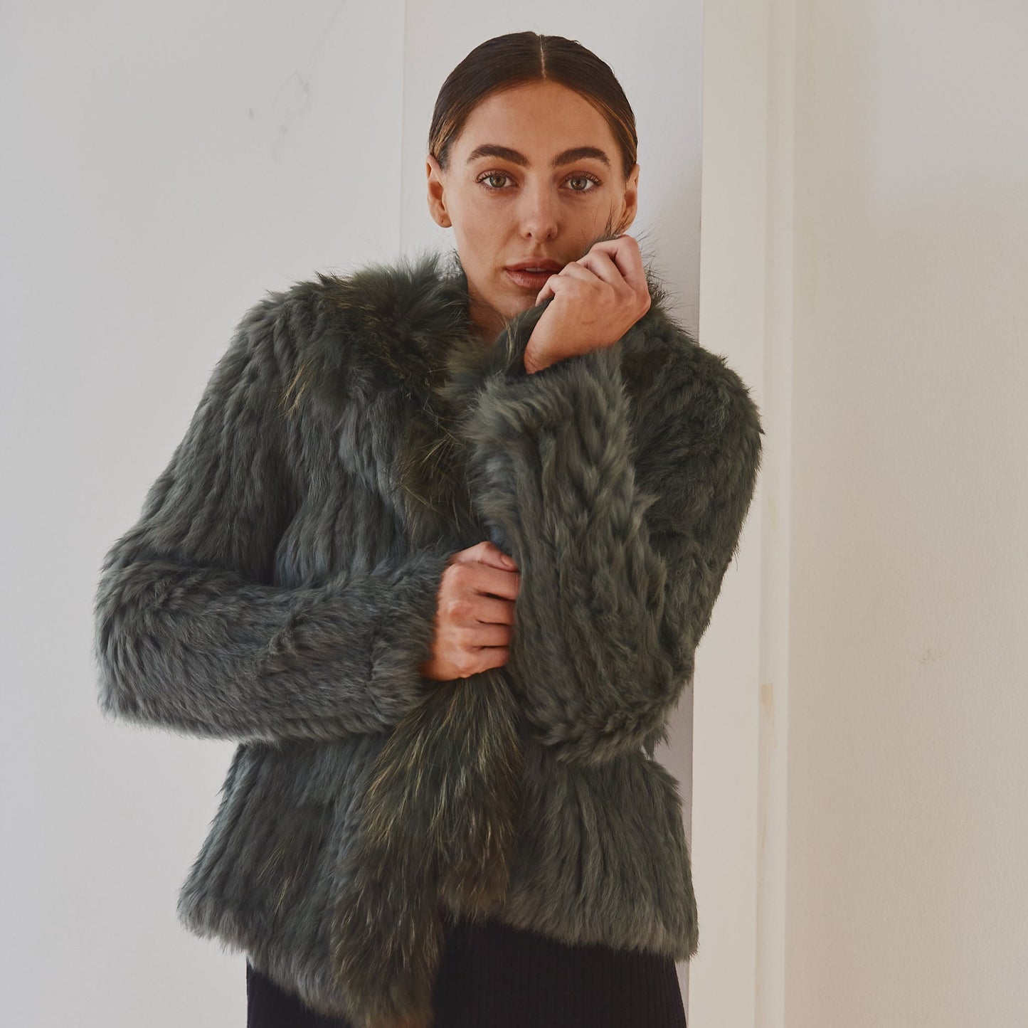 Lady Luxe Furs Jacket Sage