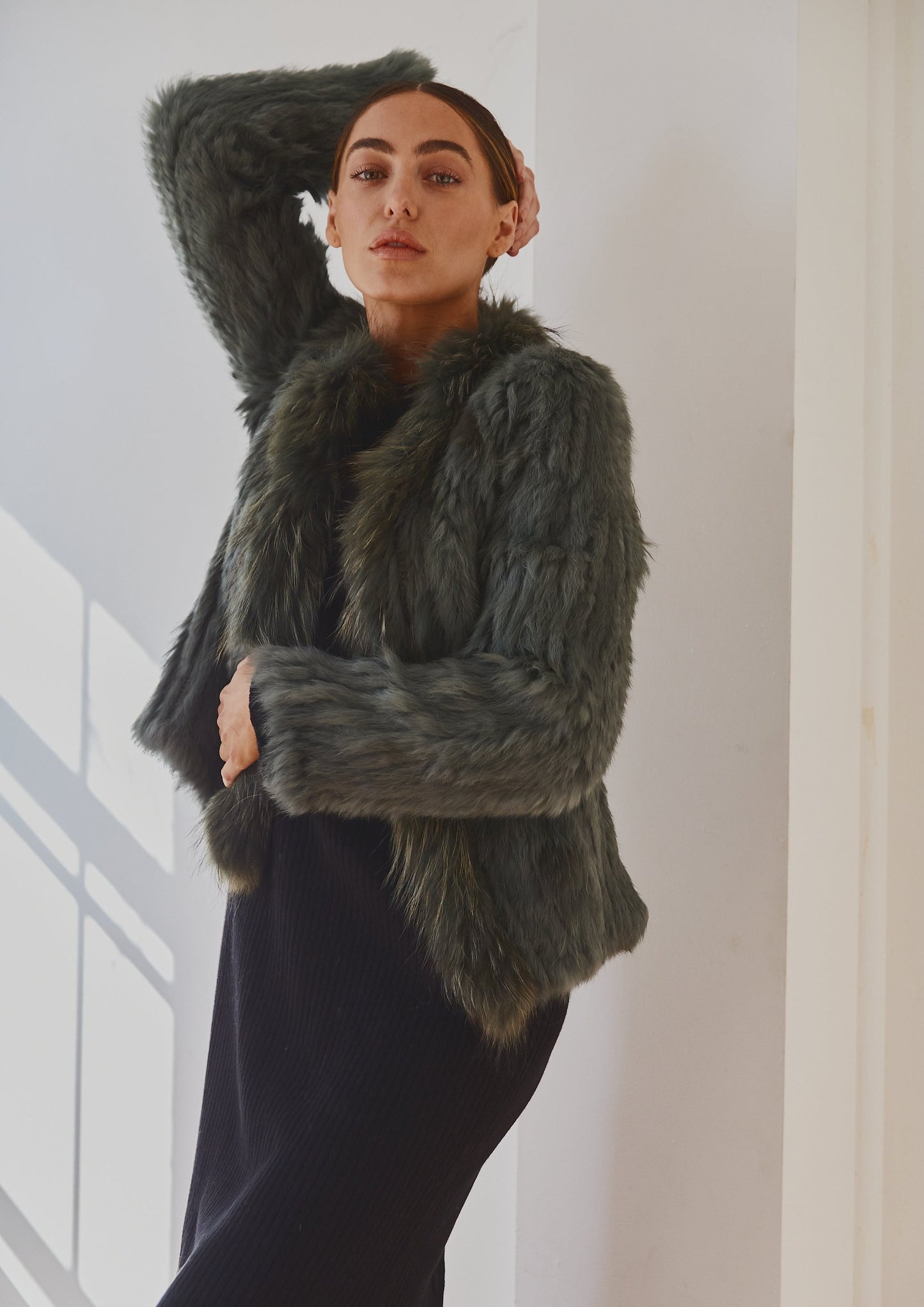 Lady Luxe Furs Jacket Sage