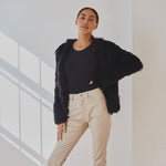 Load image into Gallery viewer, Lady Luxe Furs Jacket Black