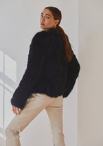 Load image into Gallery viewer, Lady Luxe Furs Jacket Black