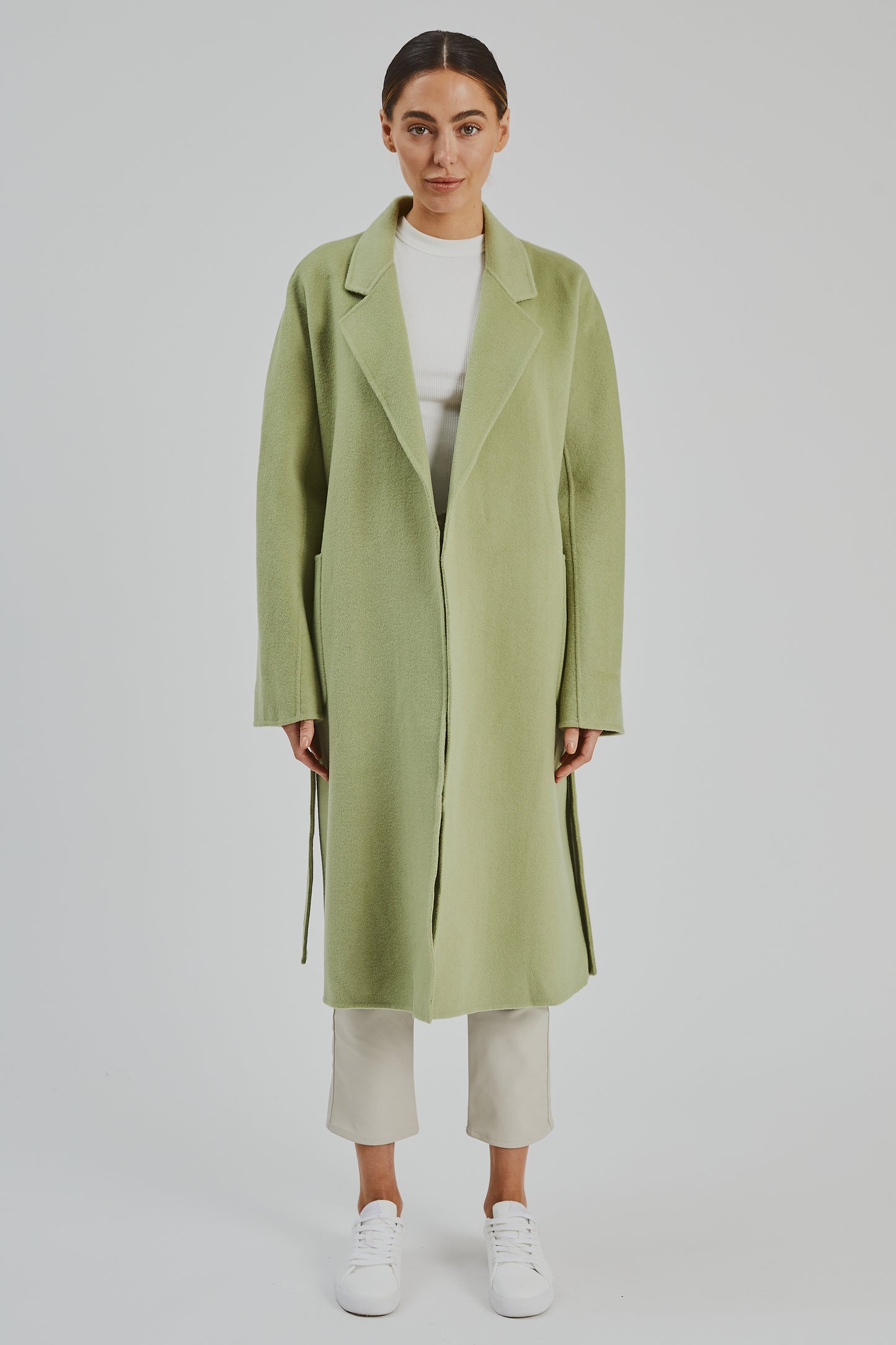 Celine Wool Coat Pastachio