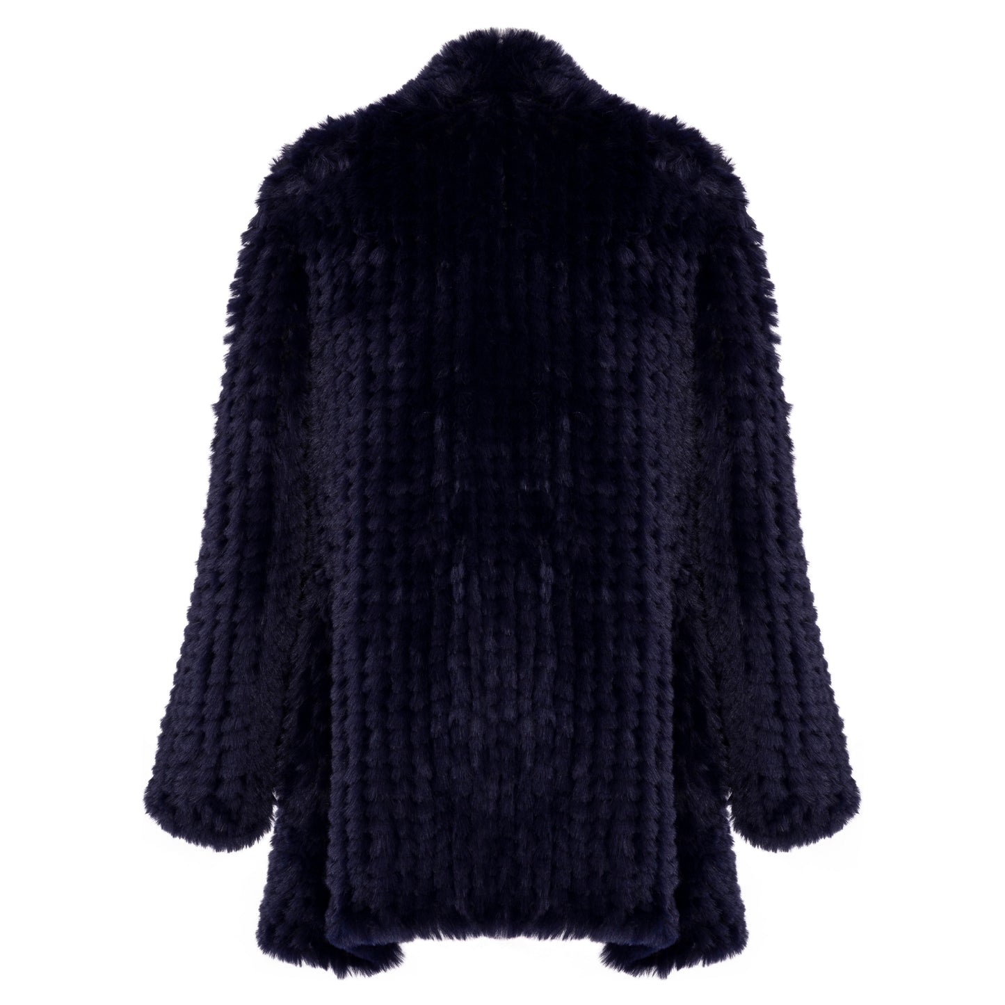 Faux Fur Wrap jacket Navy