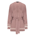 Load image into Gallery viewer, Nyla Cardigan Dusty Rose & Milk (SAMPLE)