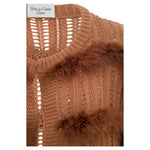 Load image into Gallery viewer, Eva Feather Cardigan Henna Brown (SAMPLE)