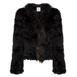 Load image into Gallery viewer, Lady Luxe Furs Jacket Black