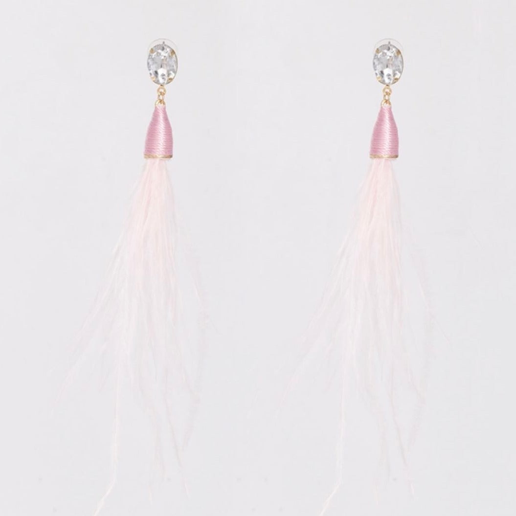 Bling Feather Earrings