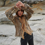 Load image into Gallery viewer, Lady Luxe Furs Jacket Natural