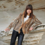 Load image into Gallery viewer, Lady Luxe Furs Jacket Natural