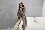Load image into Gallery viewer, Annika Wool Teddy Coat  Mushroom

