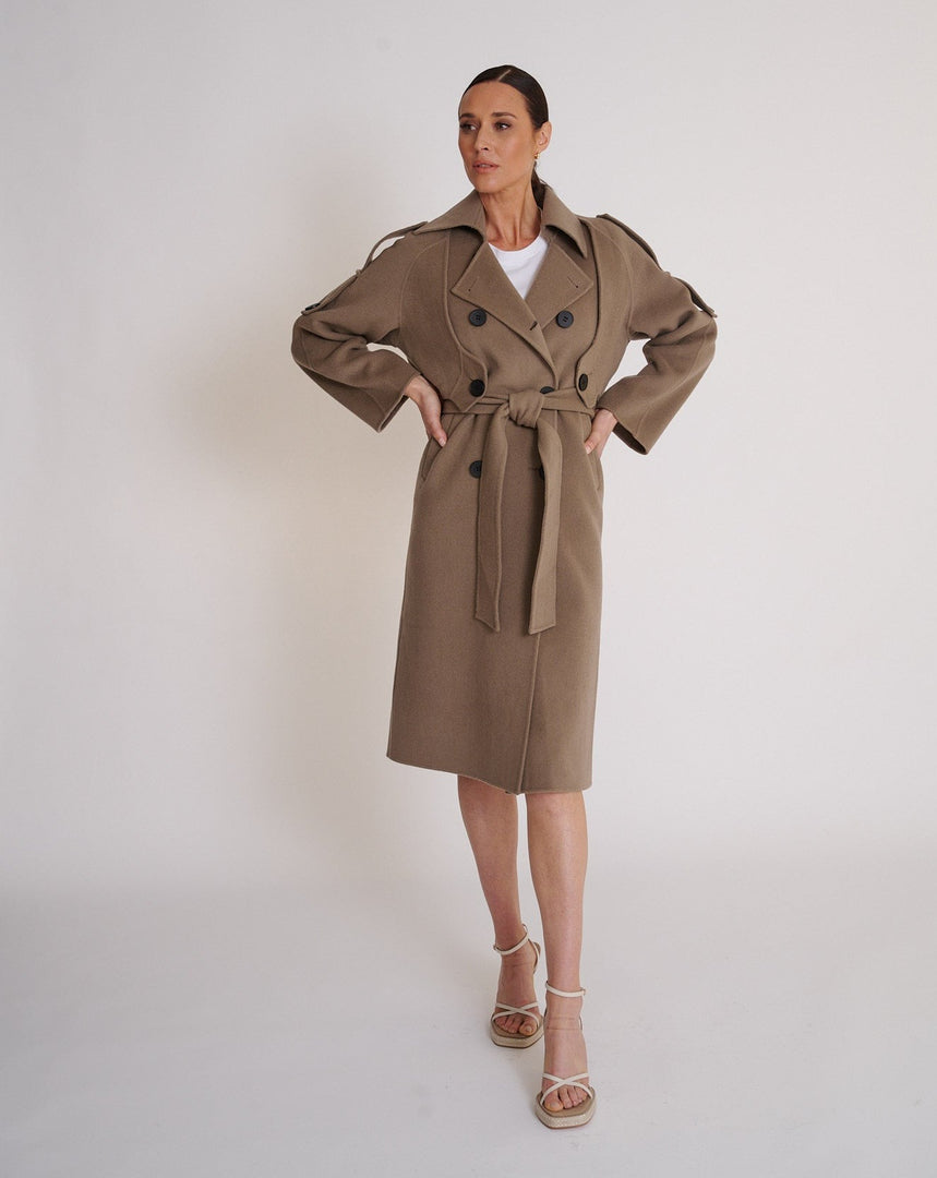 Josie Wool Coat Mushroom