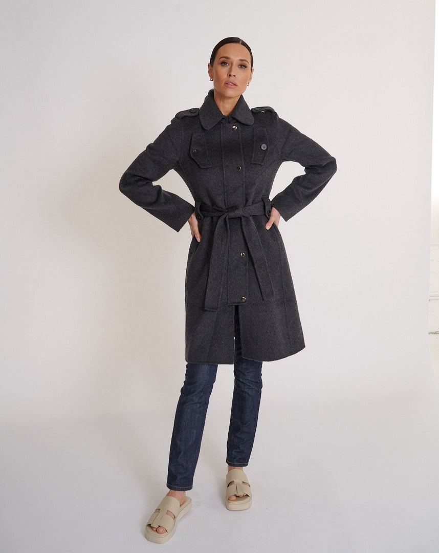 Harper Coat Charcoal