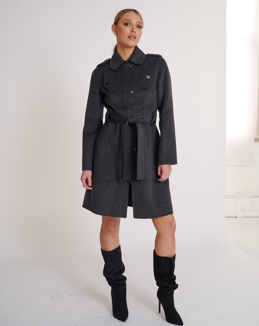 Harper Coat Charcoal