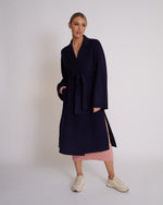 Load image into Gallery viewer, Nora Wool Coat Navy
