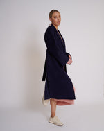 Load image into Gallery viewer, Nora Wool Coat Navy
