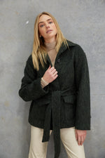 Load image into Gallery viewer, Soraya Mohair Jacket  Forest Green

