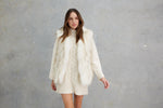 Load image into Gallery viewer, Neesa Raccoon Vest  White Cloud

